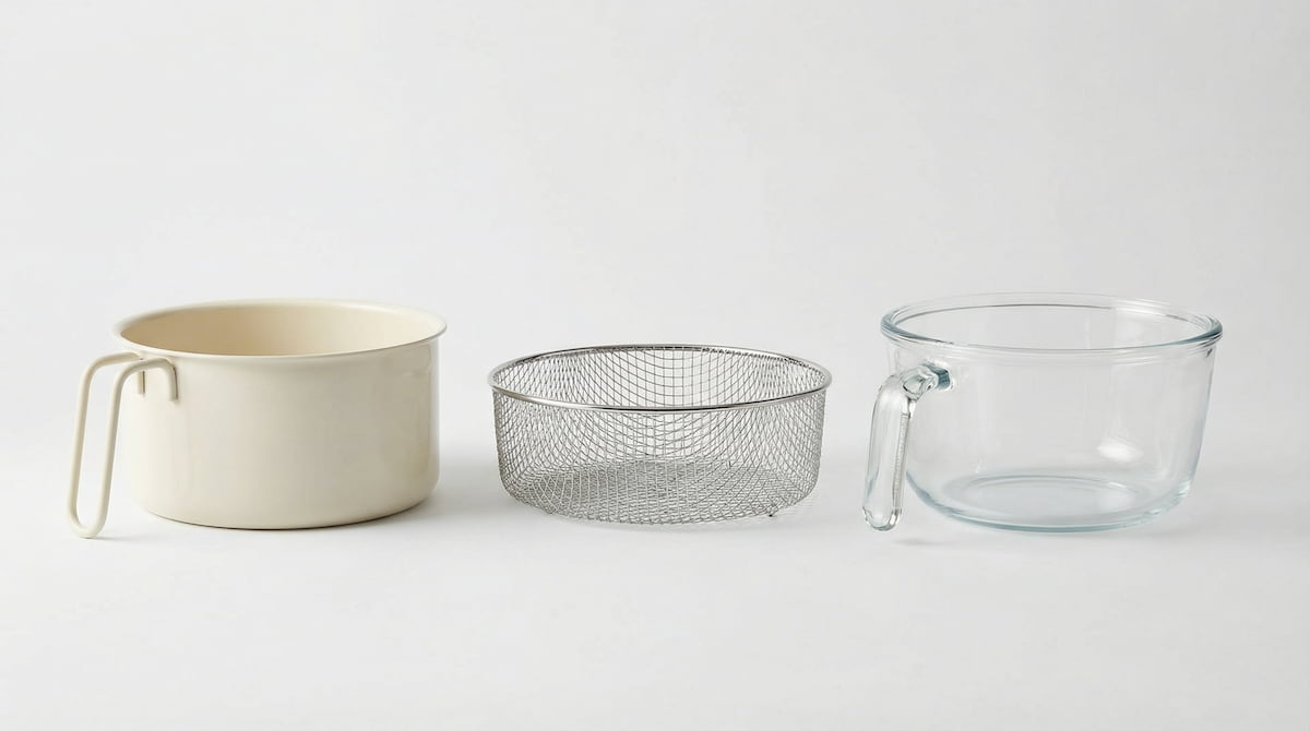 three air fryer alternatives to Teflon ceramic stainless steel glass