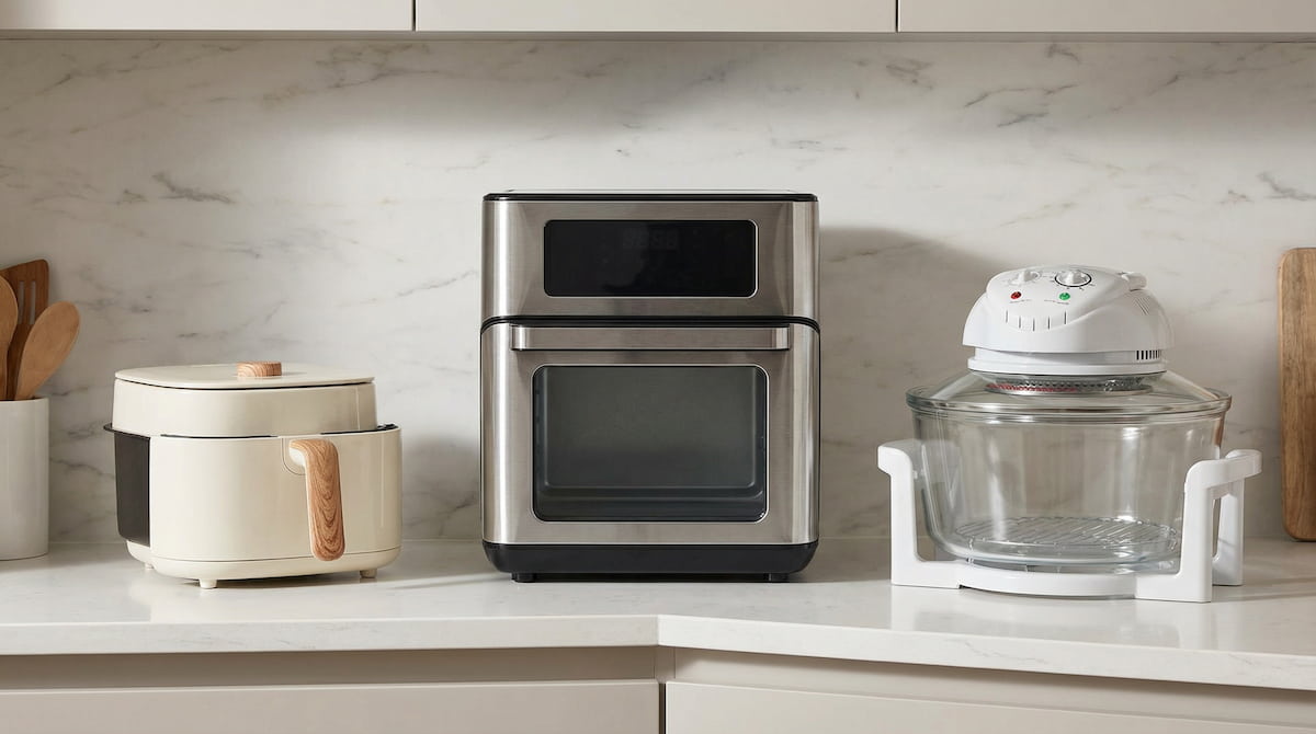 best air fryers without Teflon 2026 ceramic stainless steel glass options