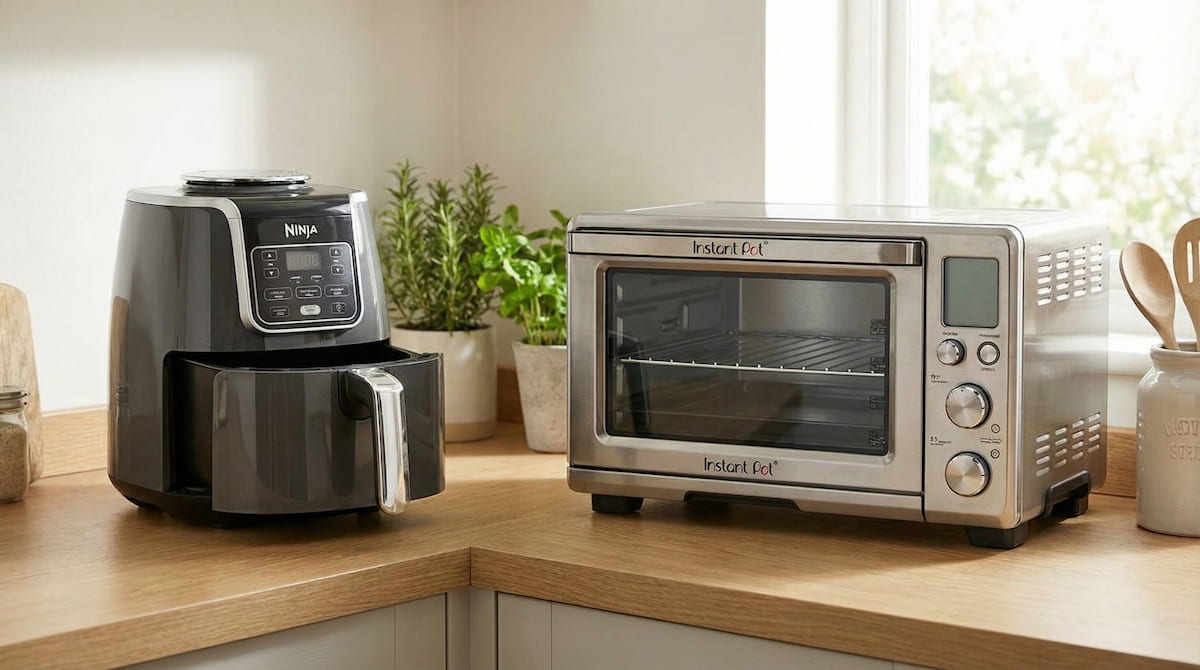 Ninja ceramic air fryer vs Instant Pot stainless steel air fryer 2026