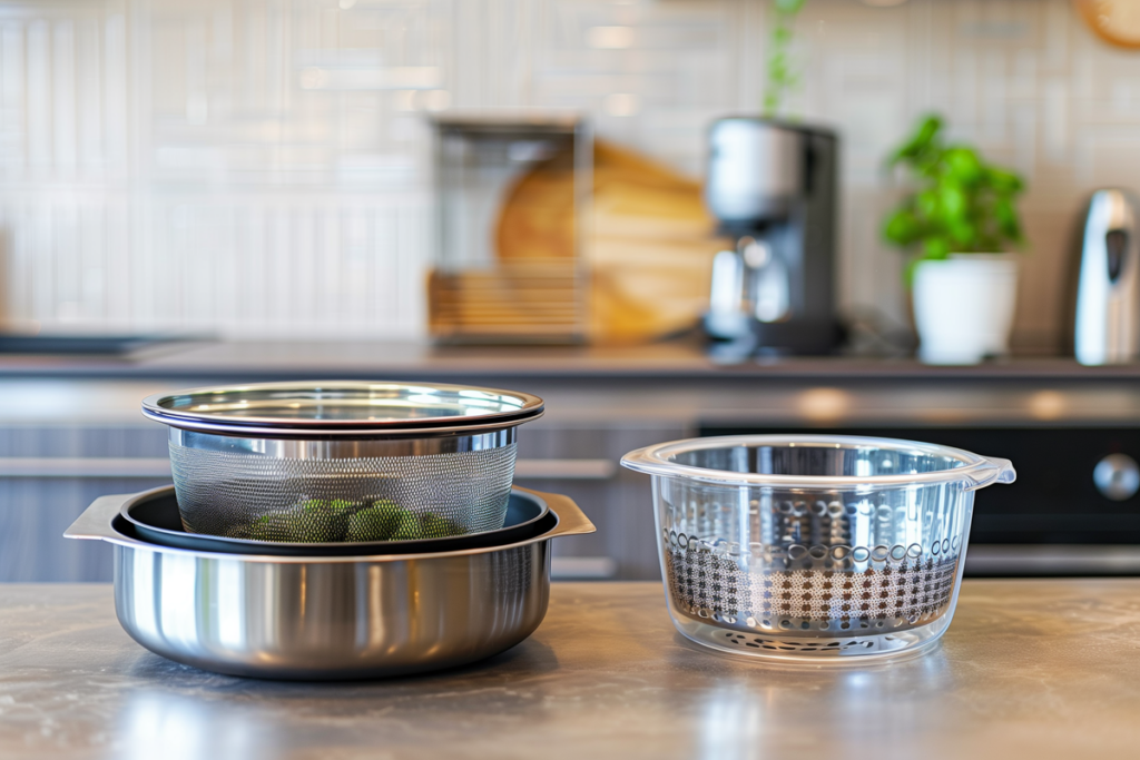 stainless steel vs ceramic vs glass air fryer materials comparison