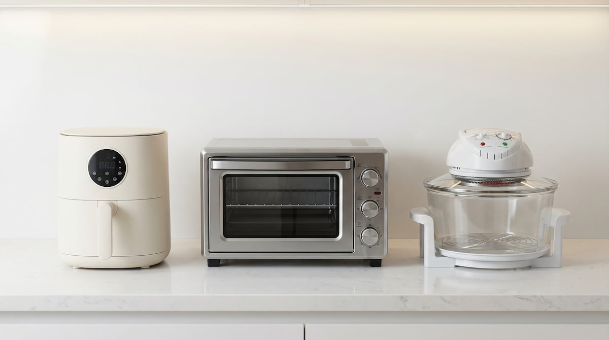 three best PFAS free air fryers ceramic stainless steel glass 2026