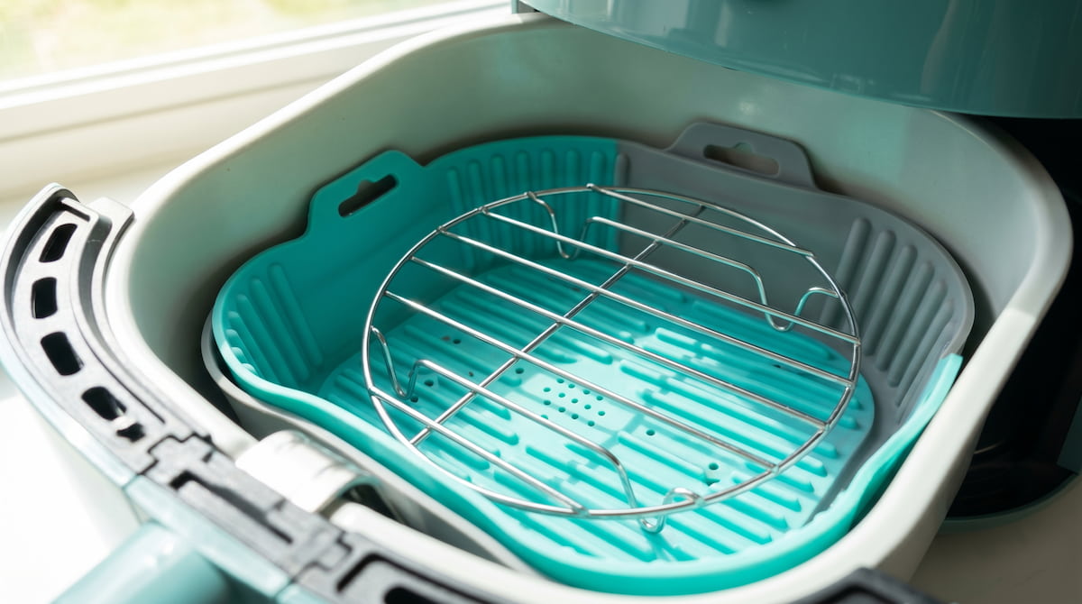 air fryer accessories safe silicone liner stainless rack inside basket