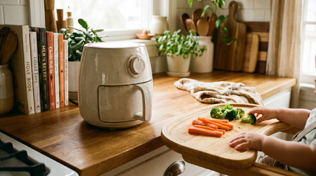 air fryer baby led weaning highchair tray finger foods ceramic safe non toxic
