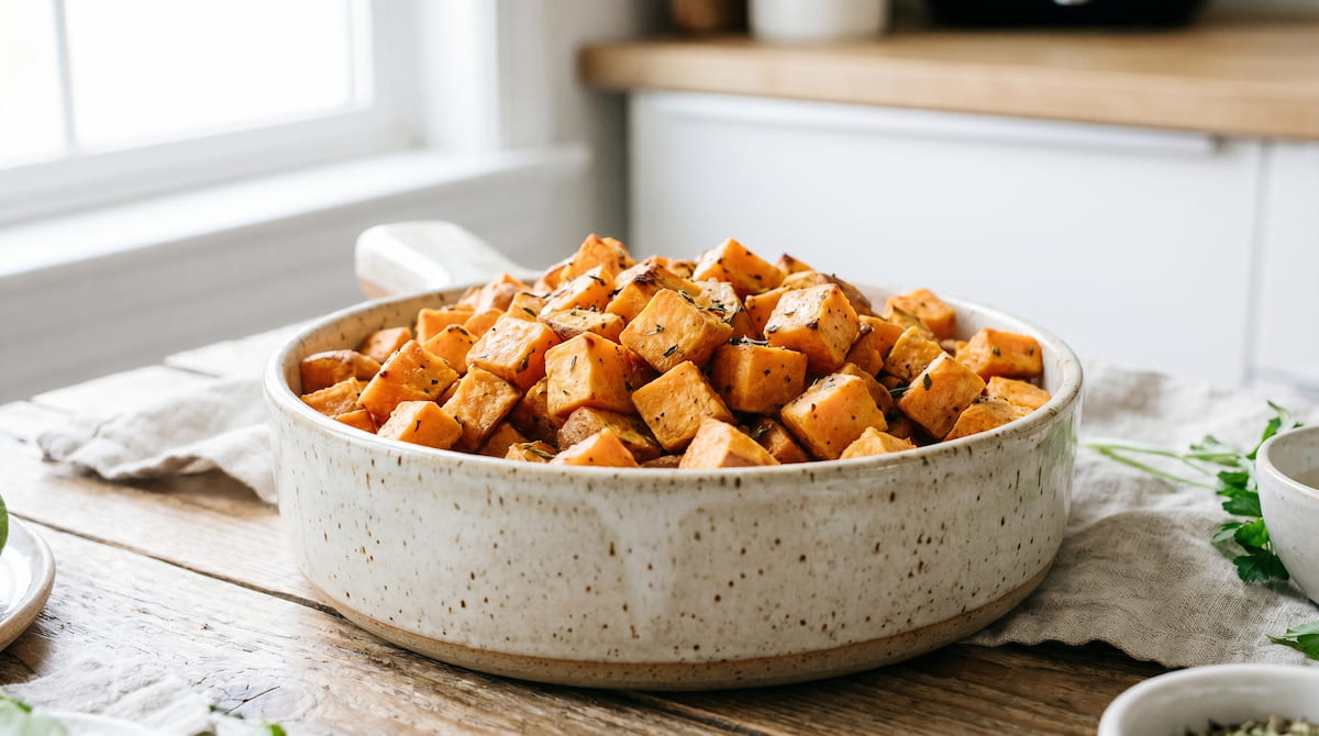 can air fryer cause cancer acrylamide risk golden not burnt sweet potato