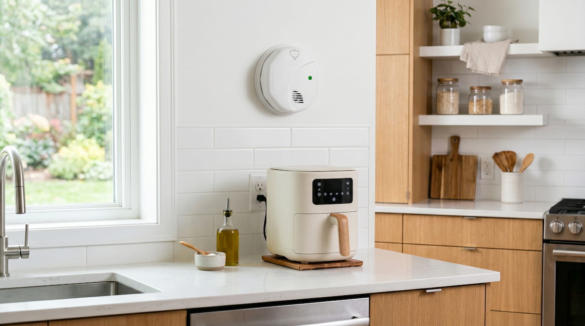 can air fryer cause carbon monoxide detector wall kitchen safety ceramic