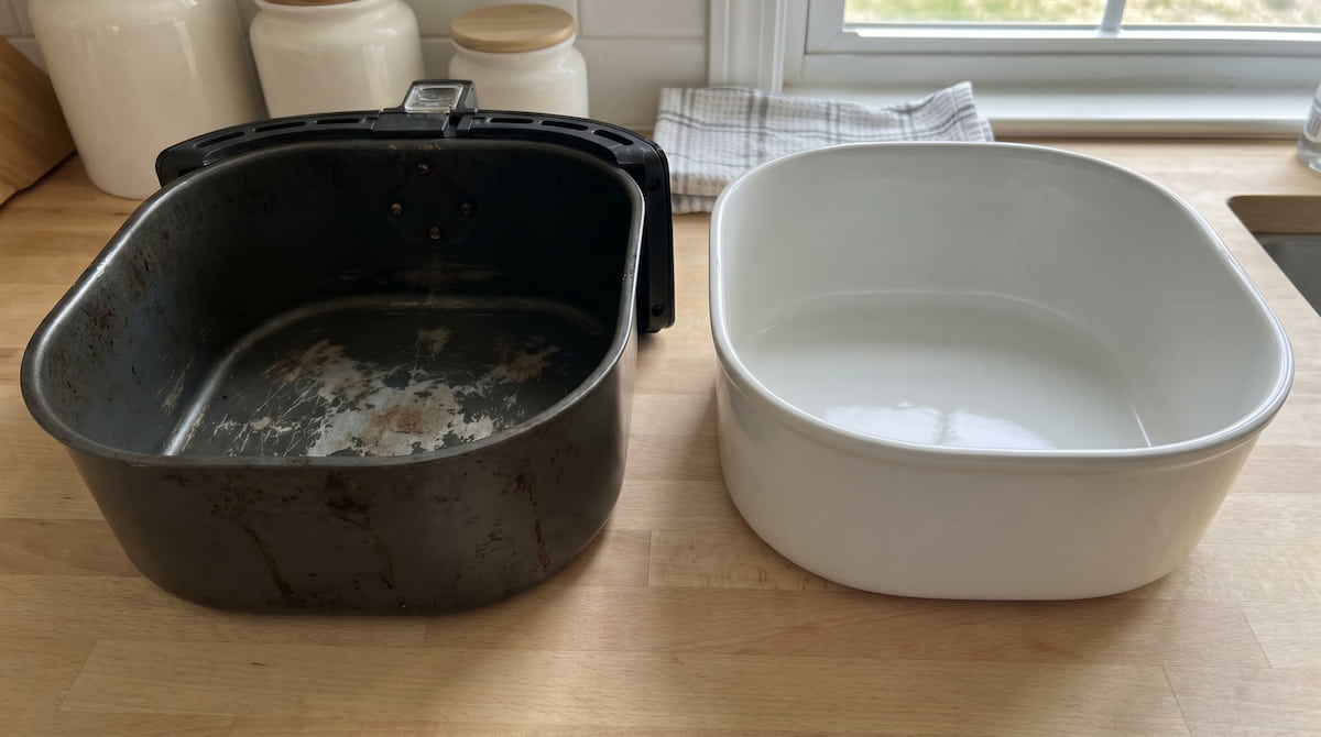 air fryer pregnancy nonstick coating vs ceramic safe comparison