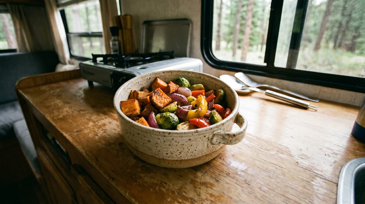 is air fryer safe in rv camper ceramic basket cooking vegetables