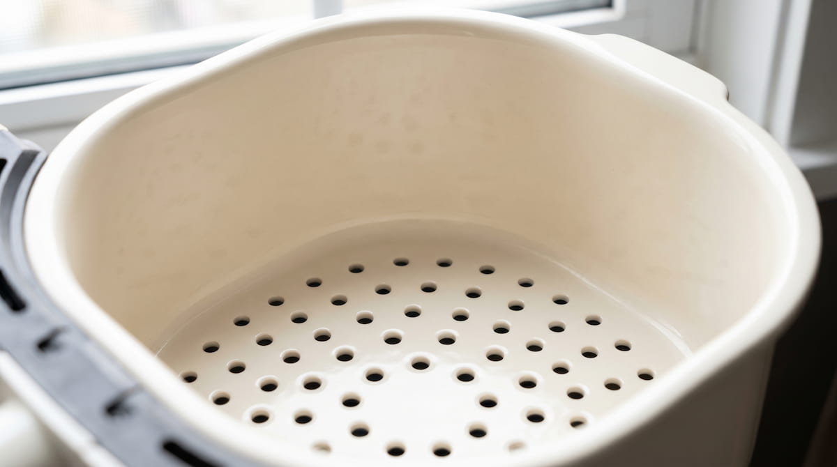 air fryer safe for kids ceramic basket intact clean no scratches