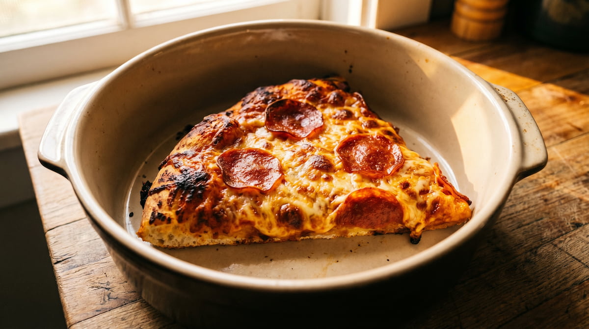 air fryer vs microwave reheating pizza crispy results