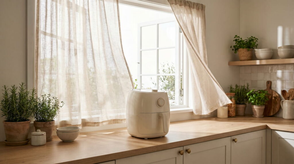 are air fryer fumes dangerous ventilation kitchen ceramic safe