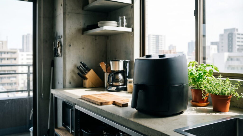 best air fryer apartment living compact kitchen counter