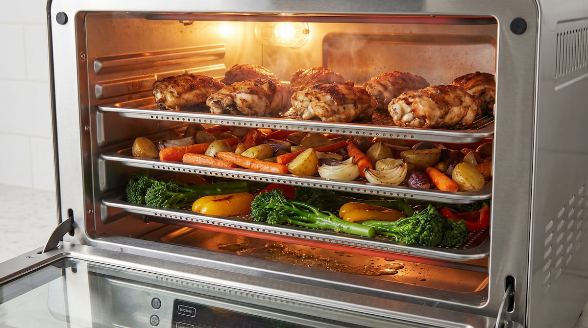 best air fryer meal prep batch cooking multiple trays