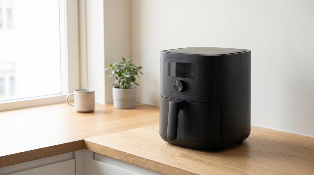 best small air fryer for one person on compact kitchen counter