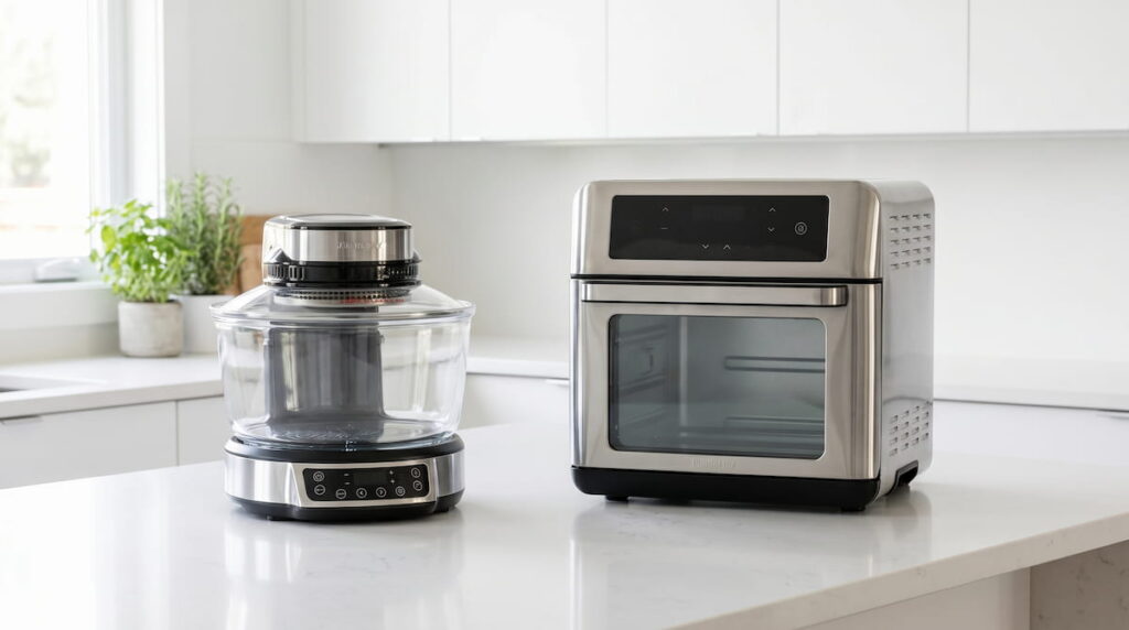 big boss glass air fryer vs instant pot omni plus family comparison