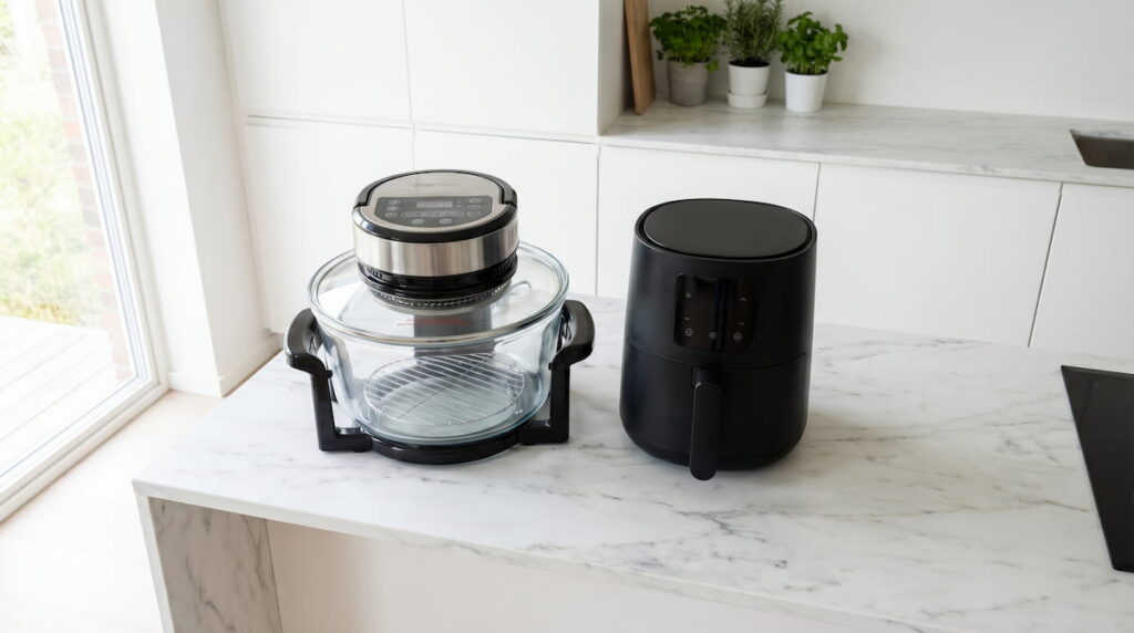 Big Boss glass air fryer vs Ninja ceramic air fryer comparison