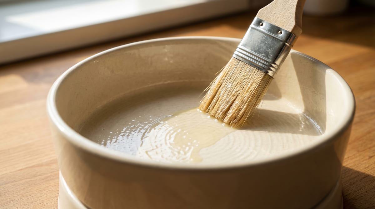 ceramic air fryer basket seasoning oil application thin layer