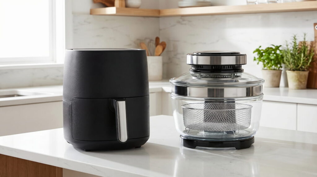 ceramic vs glass air fryer side by side comparison