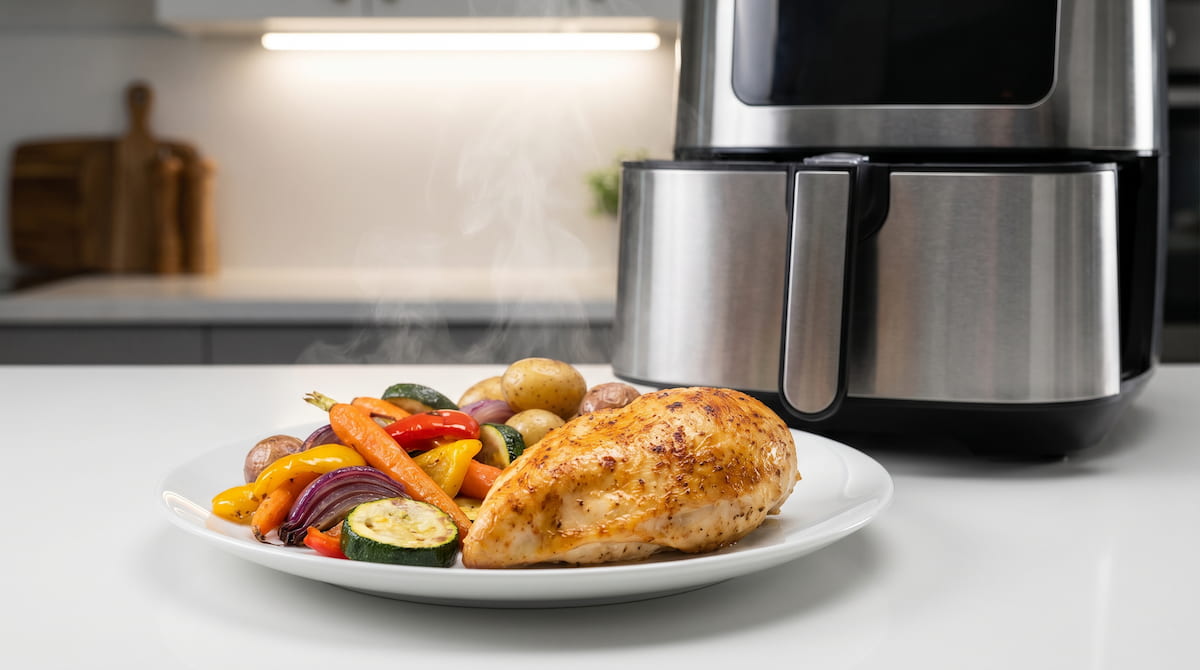 diabetic friendly meal cooked in non-toxic air fryer no pfas