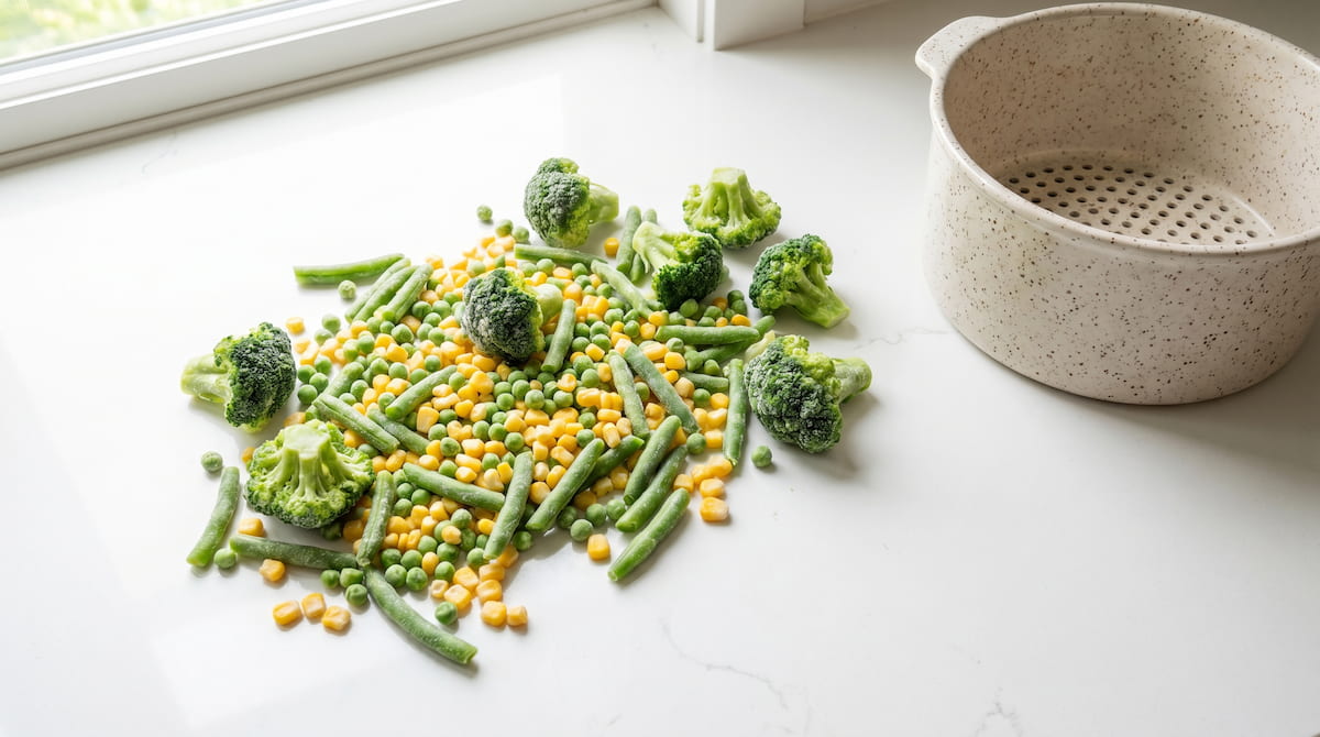 frozen vegetables air fryer ceramic basket variety safe non toxic cooking