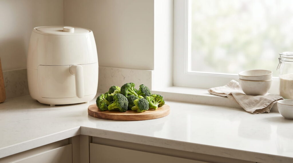 how to cook broccoli in air fryer safely with non-toxic basket