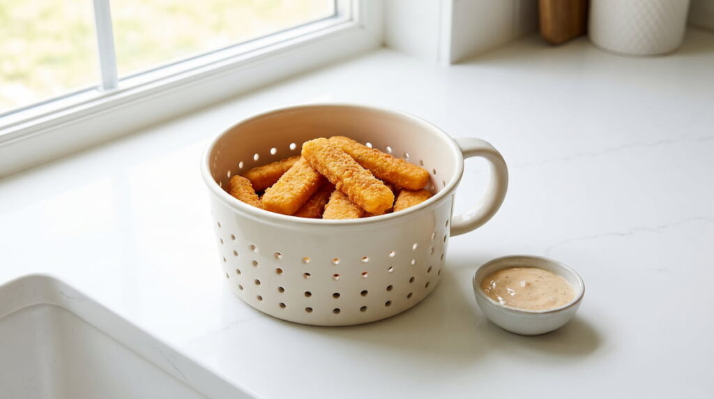 how to cook frozen fish sticks in air fryer ceramic basket safe non toxic family