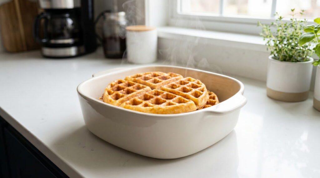 how to cook frozen waffles in air fryer ceramic basket crispy safe non toxi