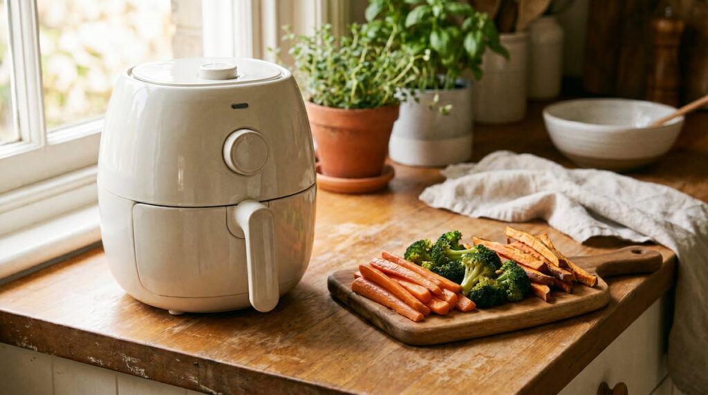 how to use air fryer for baby led weaning ceramic soft vegetables finger food safe