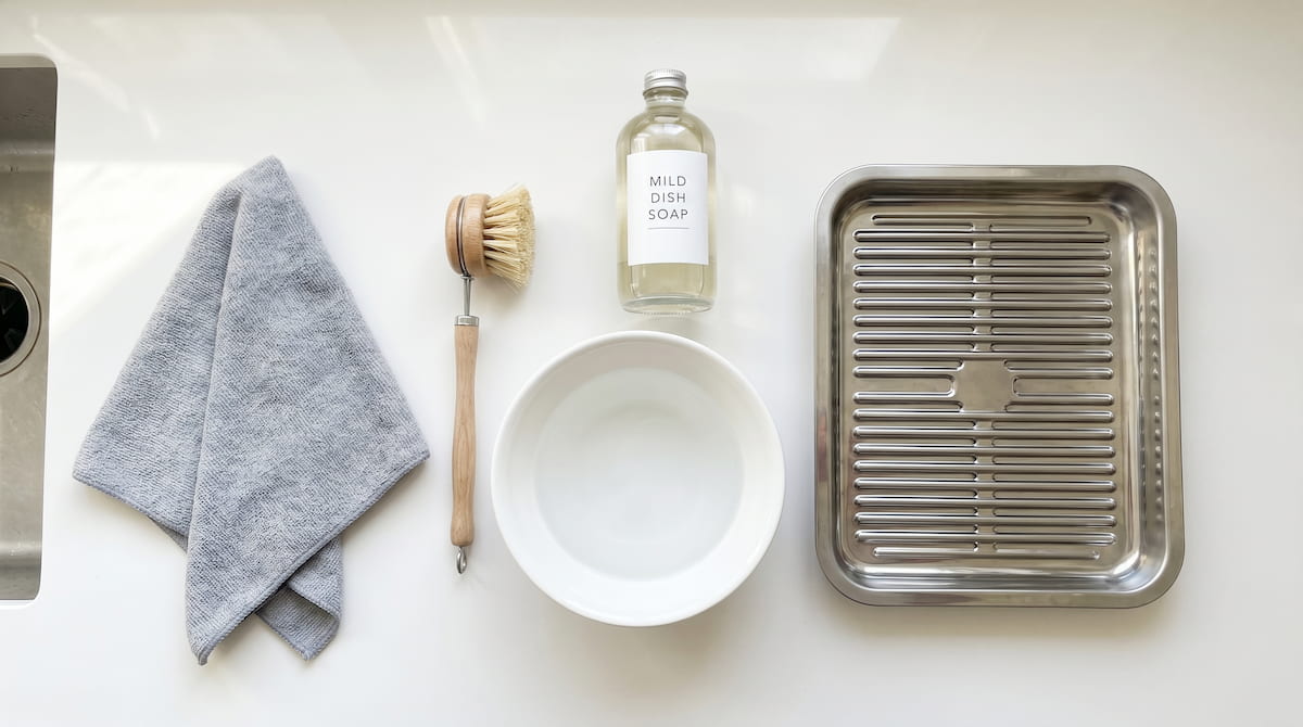 how to clean instant pot omni plus cleaning supplies safe method flatlay