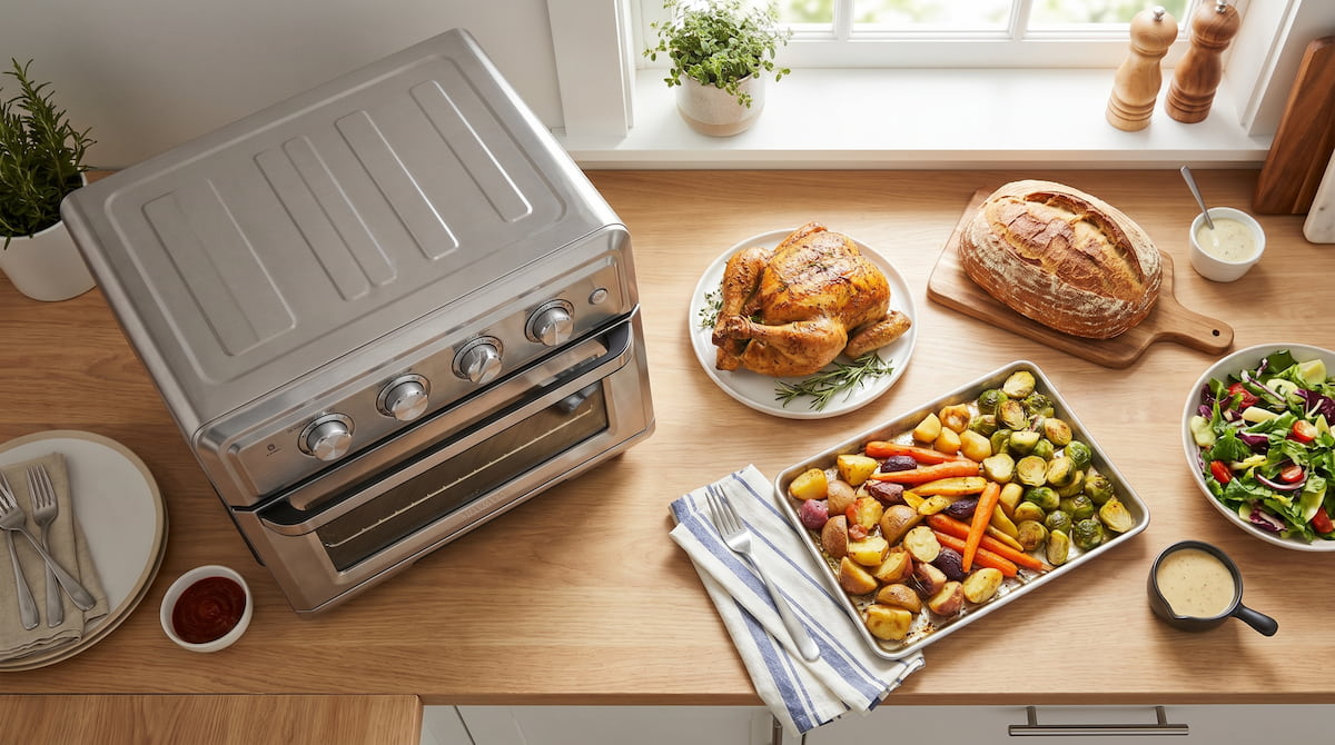 instant pot omni plus replace oven family dinner test flatlay kitchen