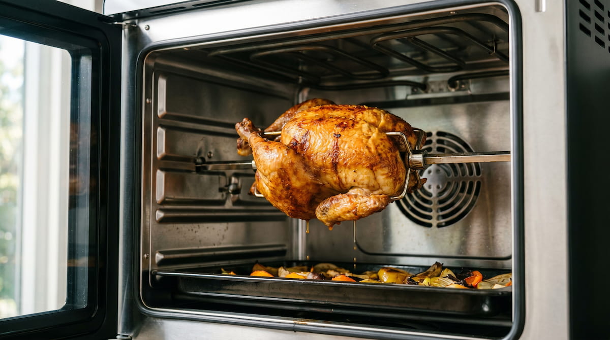 instant pot omni plus replace oven rotisserie chicken cooking inside