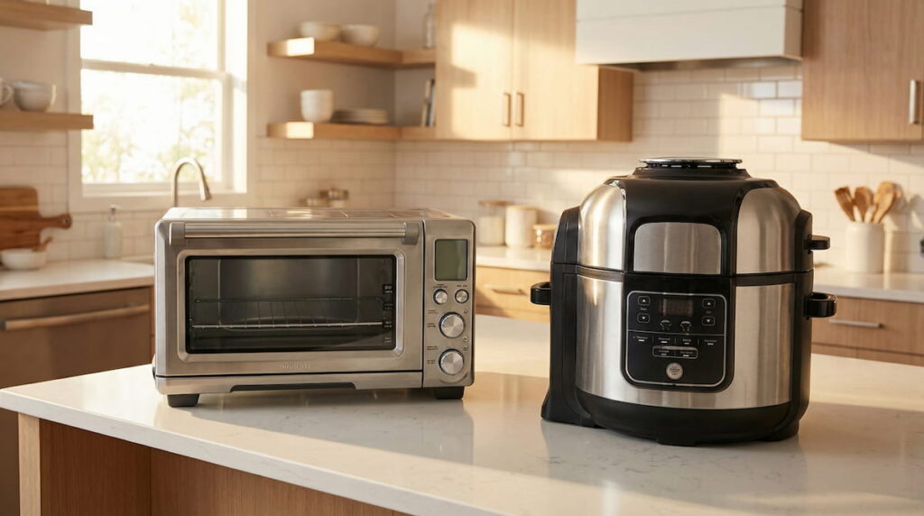 instant pot omni plus vs ninja foodi – two air fryer ovens side by side