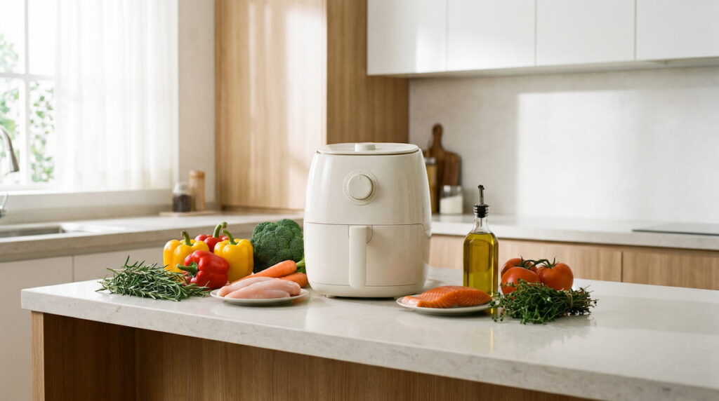 is air fryer good for clean eating with non-toxic ceramic basket