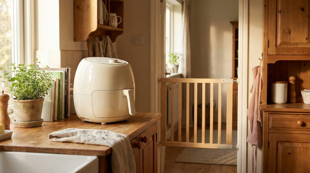 is air fryer safe for toddlers ceramic kitchen safety barrier counter