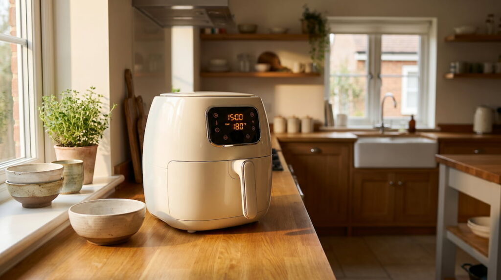 is air fryer safe to leave on ceramic model with timer display kitchen