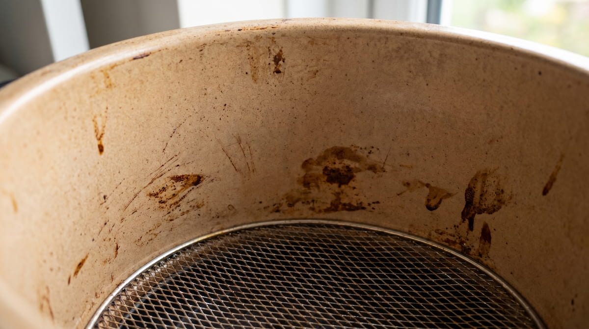 ninja af150amz ceramic basket after extended use durability closeup