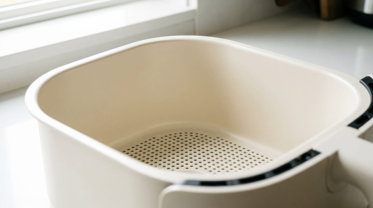 ninja af150amz ceramic basket interior pfas free coating closeup