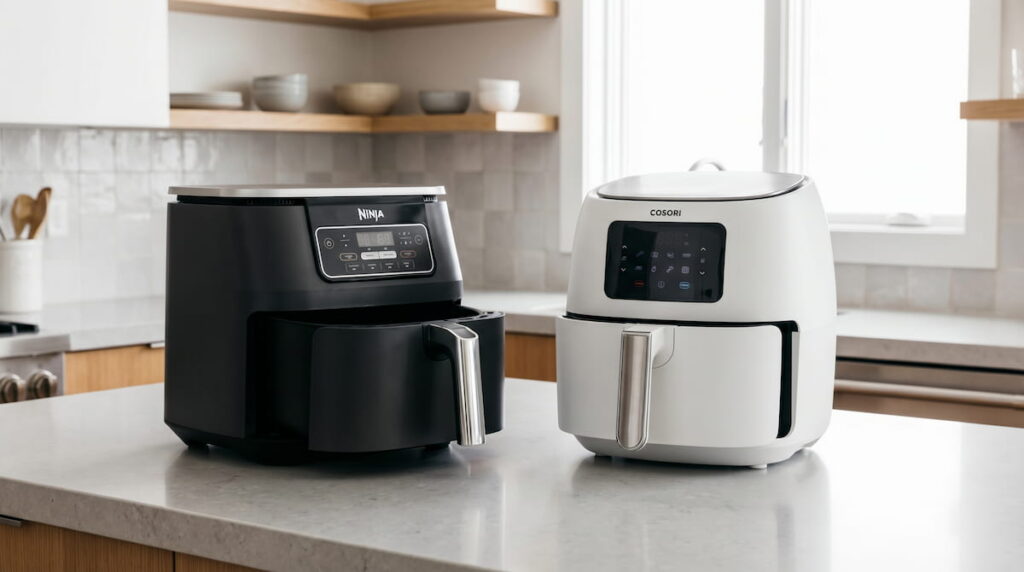 Ninja AF150AMZ vs Cosori ceramic air fryer comparison