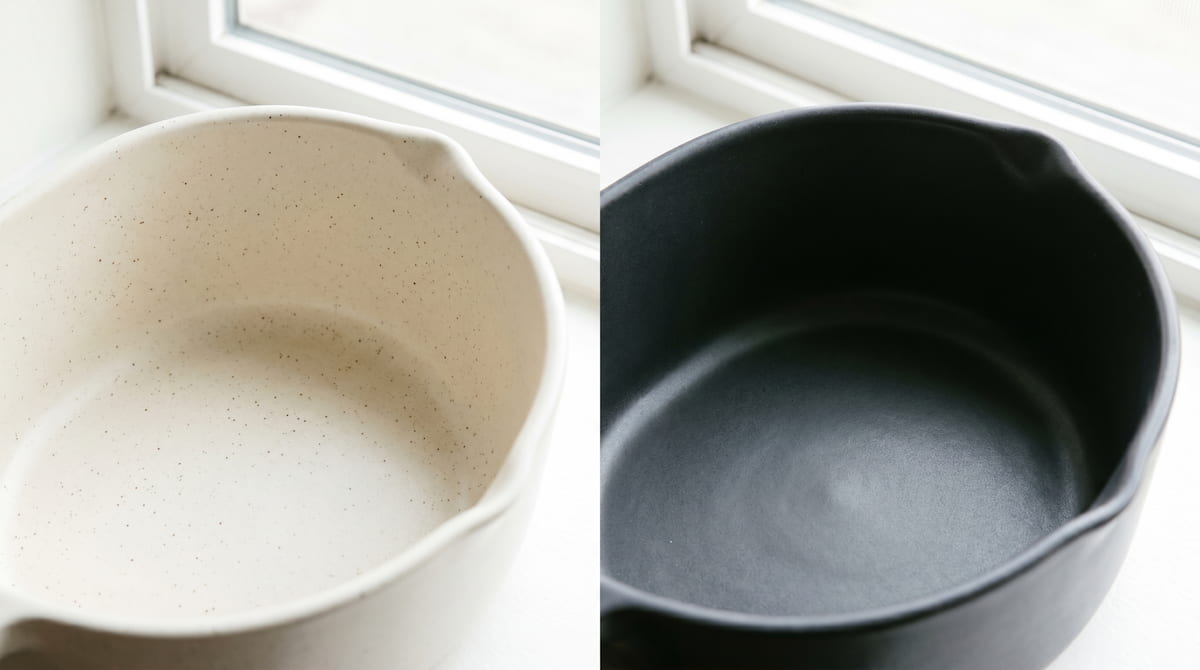 ninja af150amz vs cosori ceramic basket interior coating comparison closeup