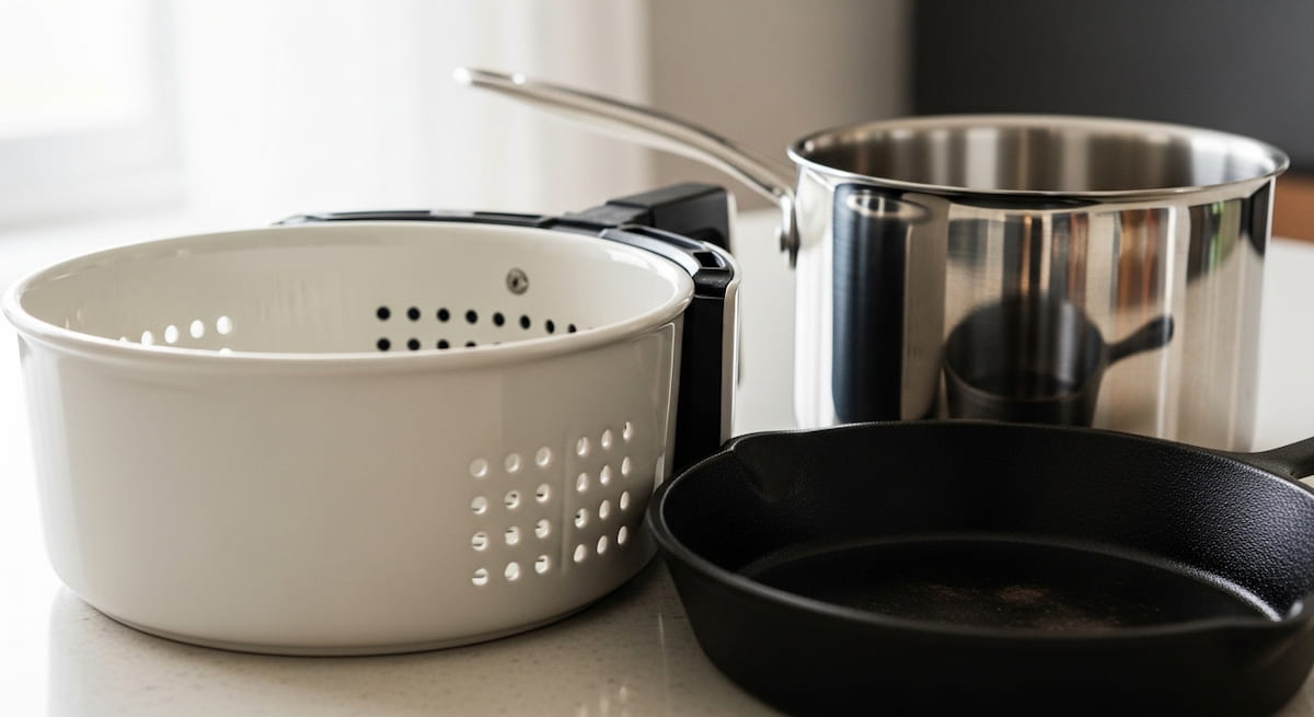 safest non toxic cookware new parents ceramic cast iron stainless steel lineup