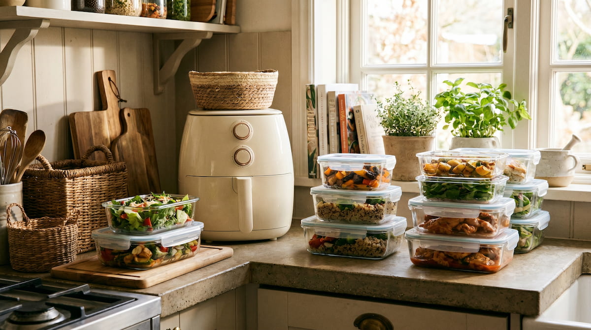 non toxic kitchen checklist families glass food storage ceramic air fryer meal prep