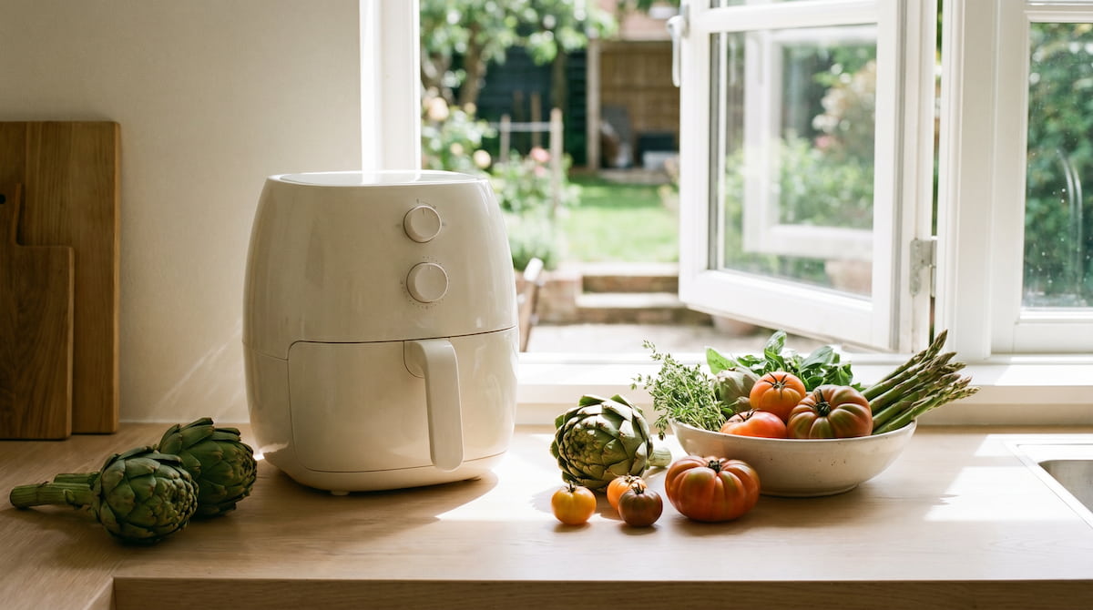 pfas free air fryer ceramic safe kitchen ventilation non-toxic cooking