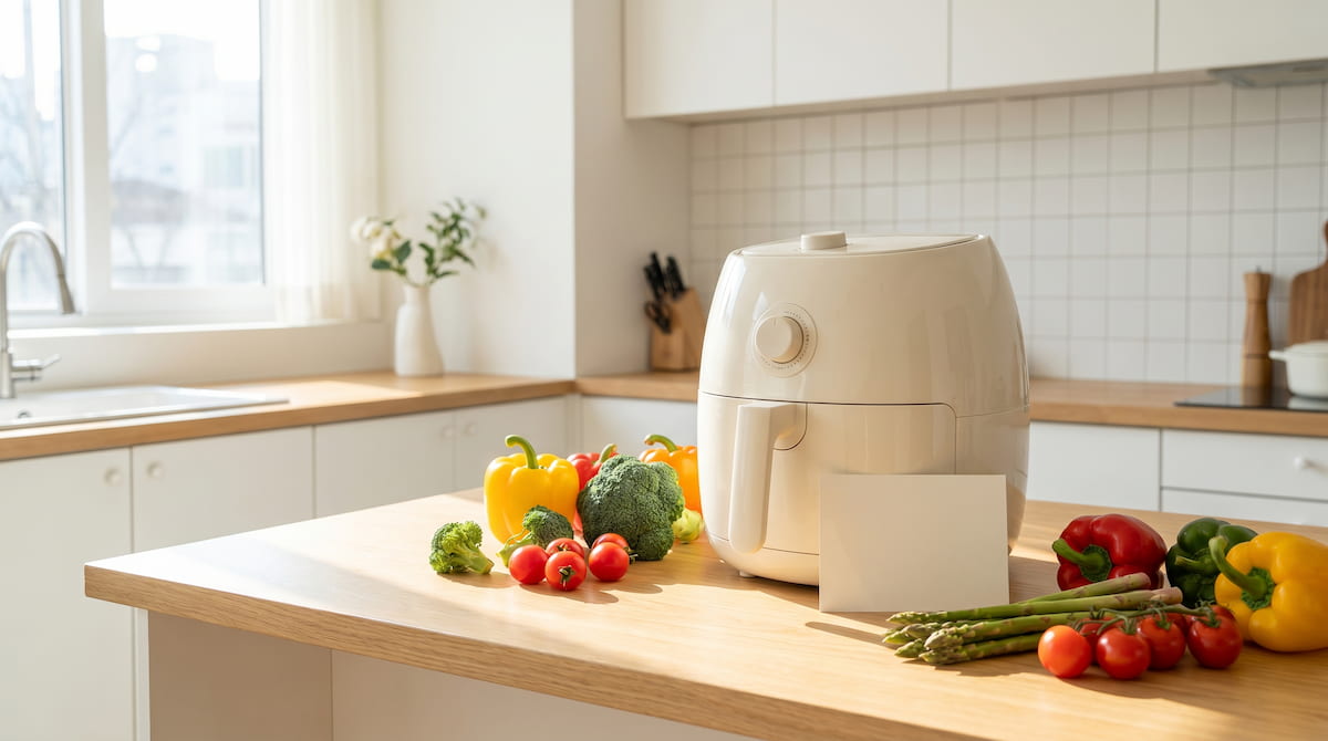 ptfe free ceramic air fryer safe non-toxic kitchen cooking