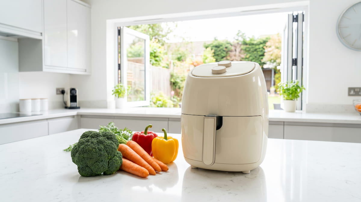 ptfe free pfoa free ceramic air fryer safe cooking vegetables non-toxic