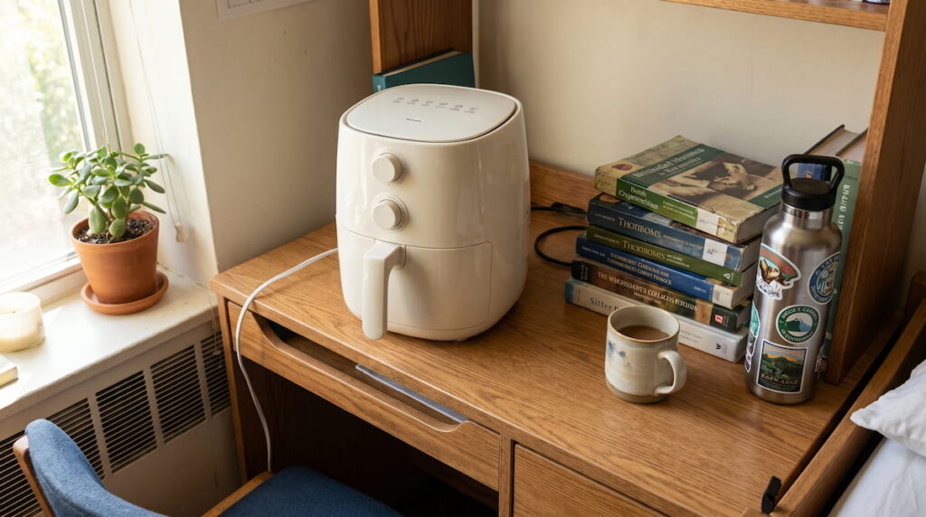 safest air fryer for college students compact ceramic non toxic dorm room