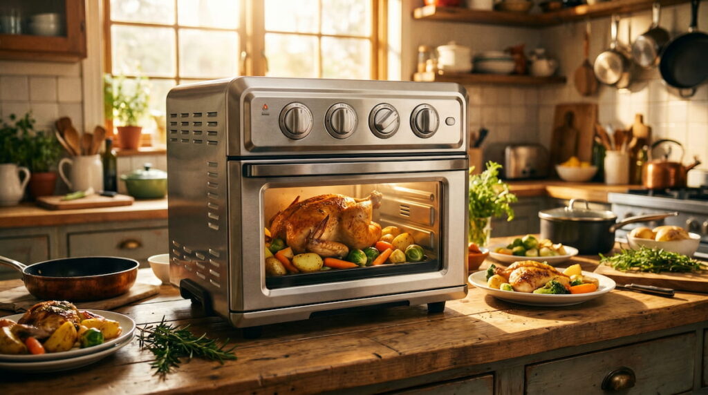 safest air fryer family of 5 or more large capacity 2026 pfas free