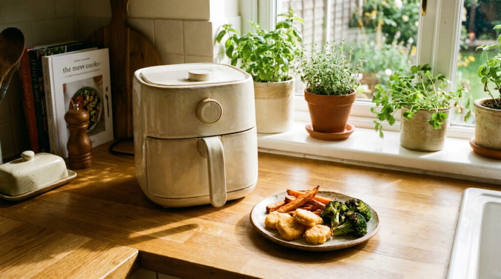 safest air fryer for picky eating kids ceramic basket nuggets fries non toxic