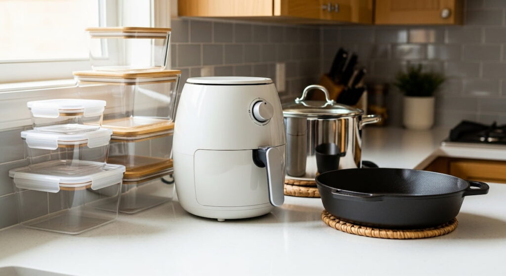 safest non toxic cookware for new parents ceramic air fryer cast iron stainless steel glass