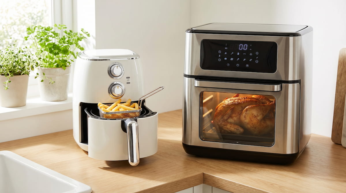 small air fryer single serving vs large air fryer family meal