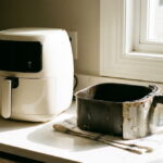 why switch to non toxic air fryer ceramic replace ptfe nonstick basket kitchen counter