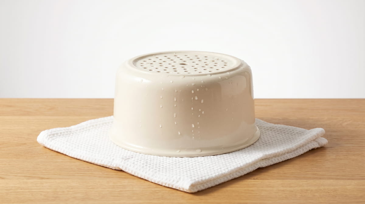 air fryer basket drying completely before safe storage